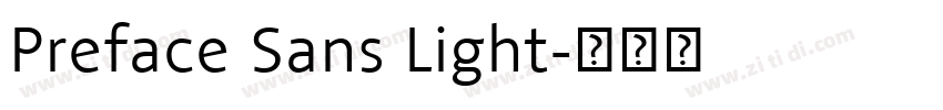 Preface Sans Light字体转换